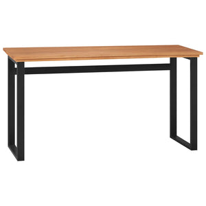 vidaXL Desk Console Table Computer Desk Home Office Study Desk Solid Wood Teak-0