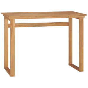 vidaXL Desk Console Table Computer Desk Home Office Study Desk Solid Wood Teak-2