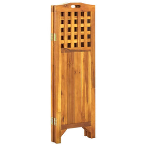 vidaXL Room Divider Freestanding Privacy Screen for Office Solid Wood Acacia-17