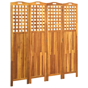 vidaXL Room Divider Freestanding Privacy Screen for Office Solid Wood Acacia-31