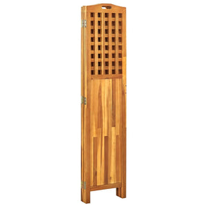 vidaXL Room Divider Freestanding Privacy Screen for Office Solid Wood Acacia-32