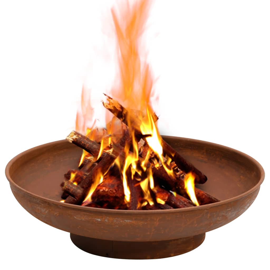 vidaXL Fire Pit Fireplace Outdoor Patio Heater Garden Furnace Fire Bowl Steel-16