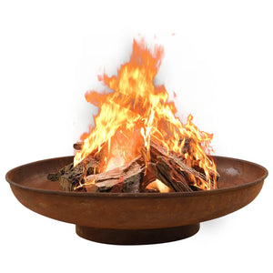 vidaXL Fire Pit Fireplace Outdoor Patio Heater Garden Furnace Fire Bowl Steel-5