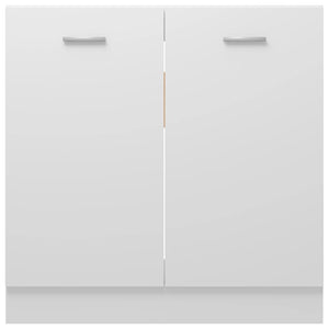 vidaXL Sink Bottom Cabinet White 31.5"x18.1"x32.1" Engineered Wood-7