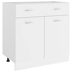 vidaXL Drawer Bottom Cabinet White 31.5"x18.1"x32.1" Engineered Wood-2