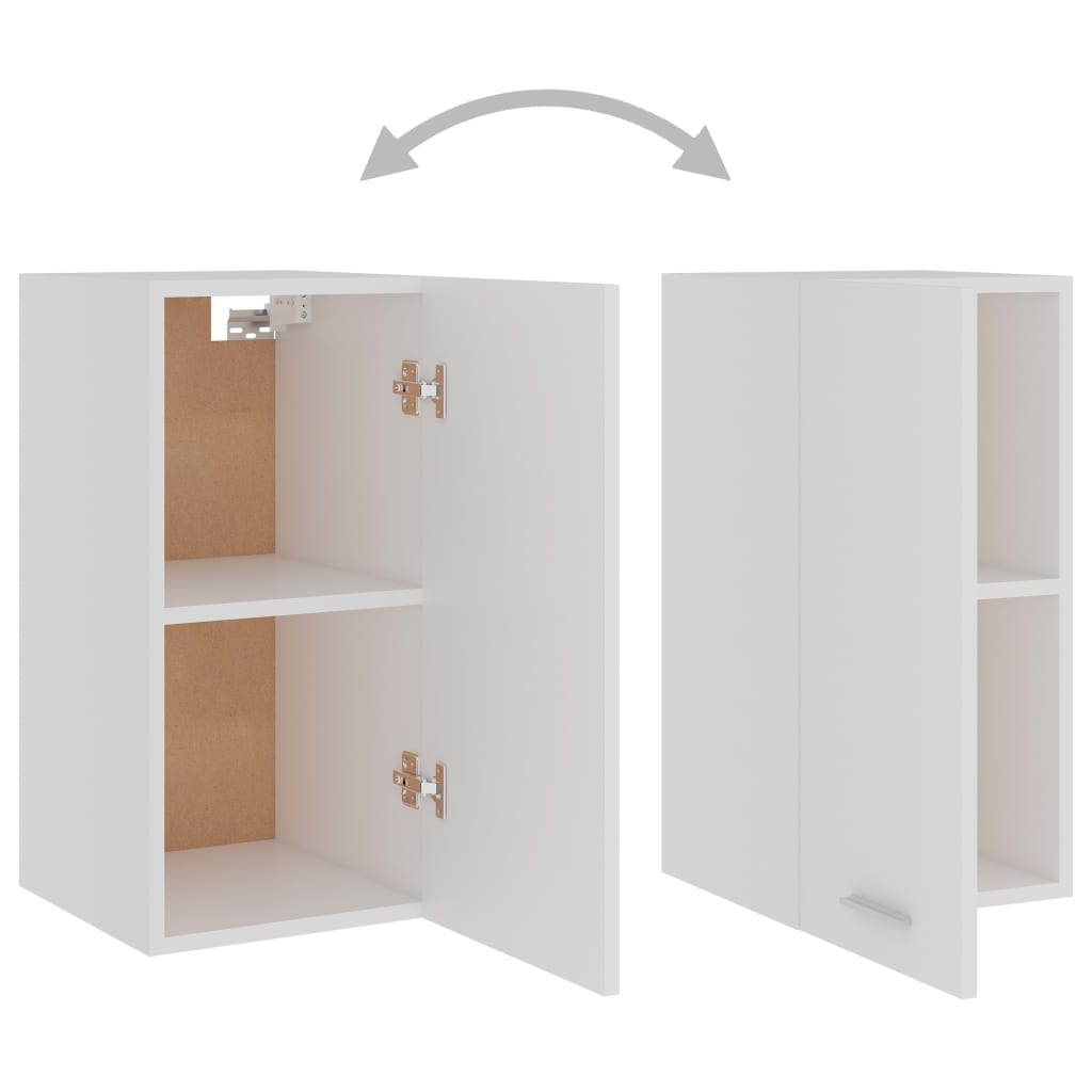 vidaXL Hanging Cabinet White 11.6"x12.2"x23.6" Engineered Wood-5