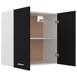 vidaXL Hanging Cabinet Black 23.6"x12.2"x23.6" Engineered Wood-6