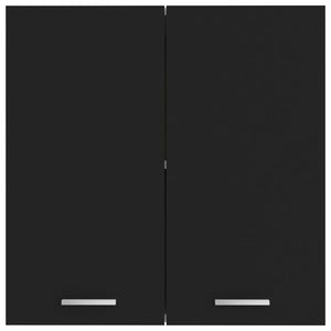 vidaXL Hanging Cabinet Black 23.6"x12.2"x23.6" Engineered Wood-7