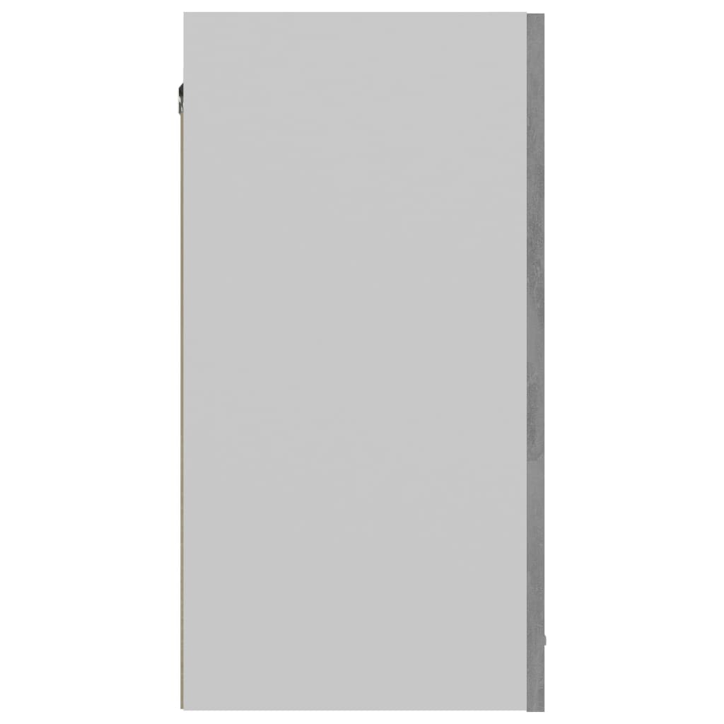 vidaXL Hanging Cabinet Concrete Gray 23.6"x12.2"x23.6" Engineered Wood-8