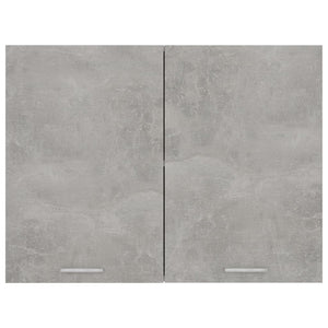 vidaXL Hanging Cabinet Concrete Gray 31.5"x12.2"x23.6" Engineered Wood-6