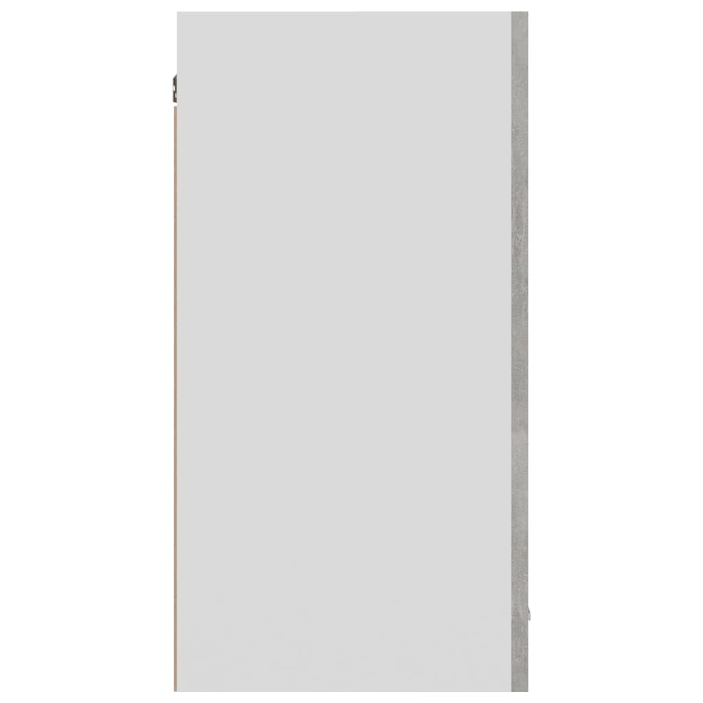 vidaXL Hanging Cabinet Concrete Gray 31.5"x12.2"x23.6" Engineered Wood-7