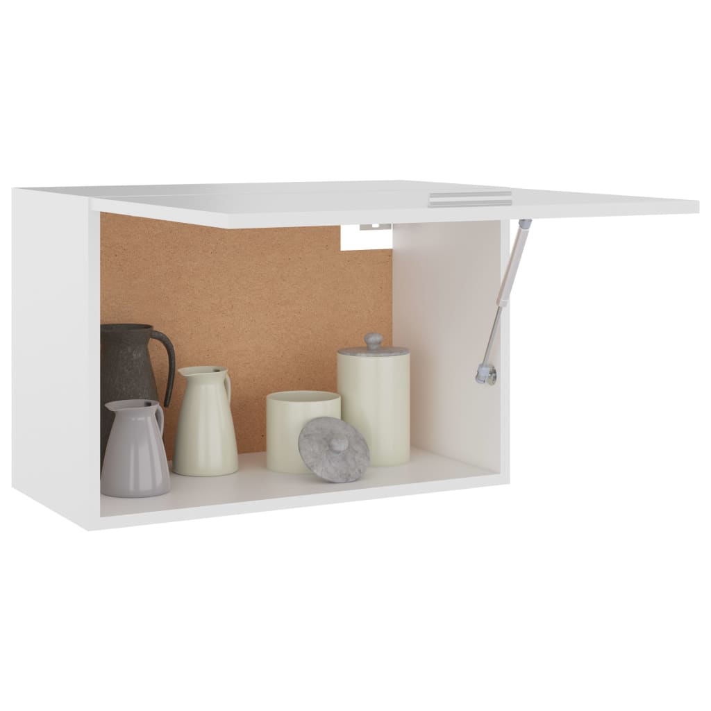 vidaXL Hanging Cabinet White 23.6"x12.2"x15.7" Engineered Wood-4