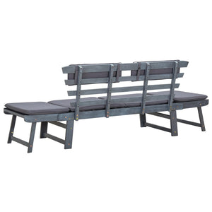 vidaXL Patio Bench Outdoor Garden Bench with Cushions 2-in-1 Solid Wood Acacia-20