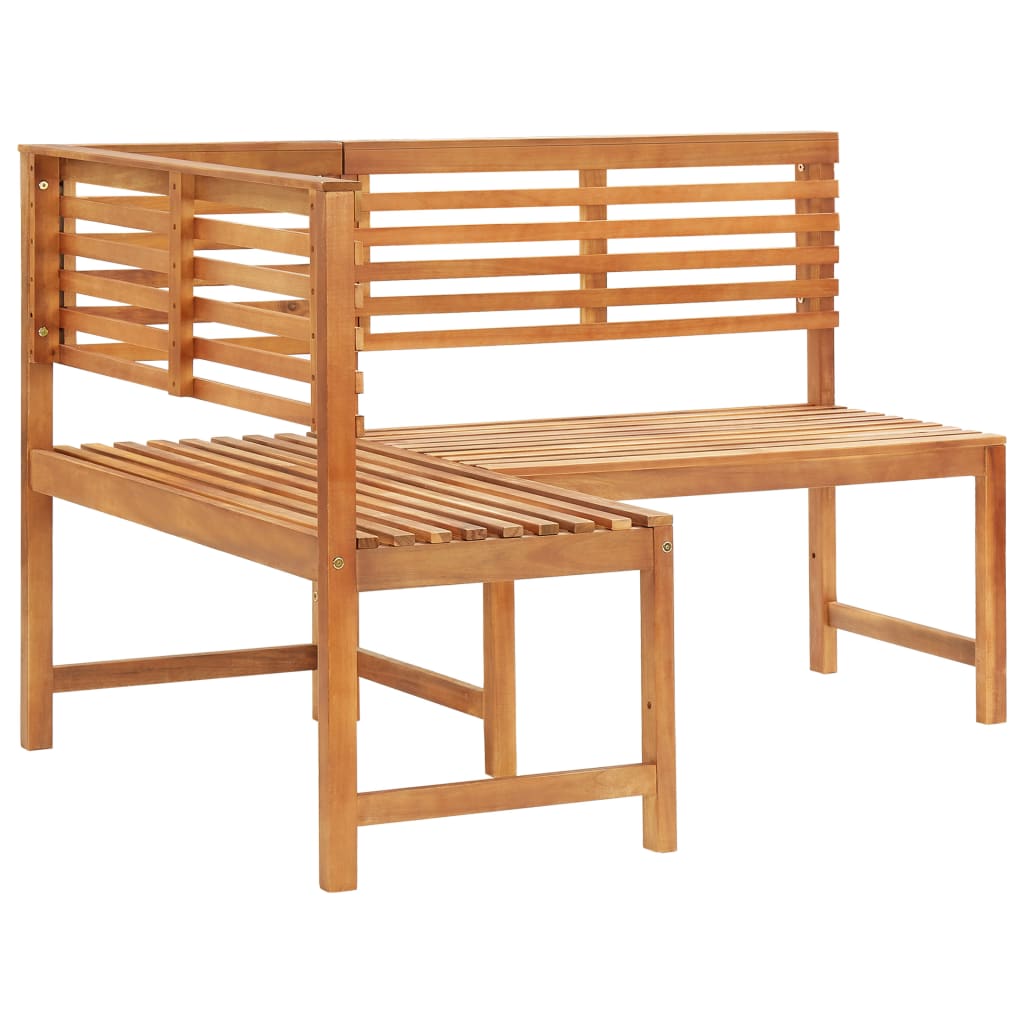 vidaXL Outdoor Corner Bench Side Bench for Patio Garden Solid Wood Acacia-7