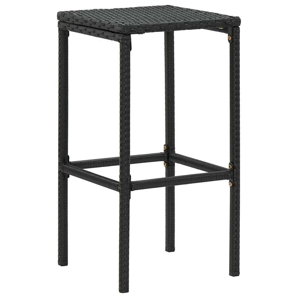 vidaXL Bar Stool Bar Seat Counter Height Island Stool for Pub Poly Rattan-15