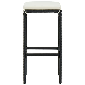 vidaXL Bar Stool Bar Seat Counter Height Island Stool for Pub Poly Rattan-29