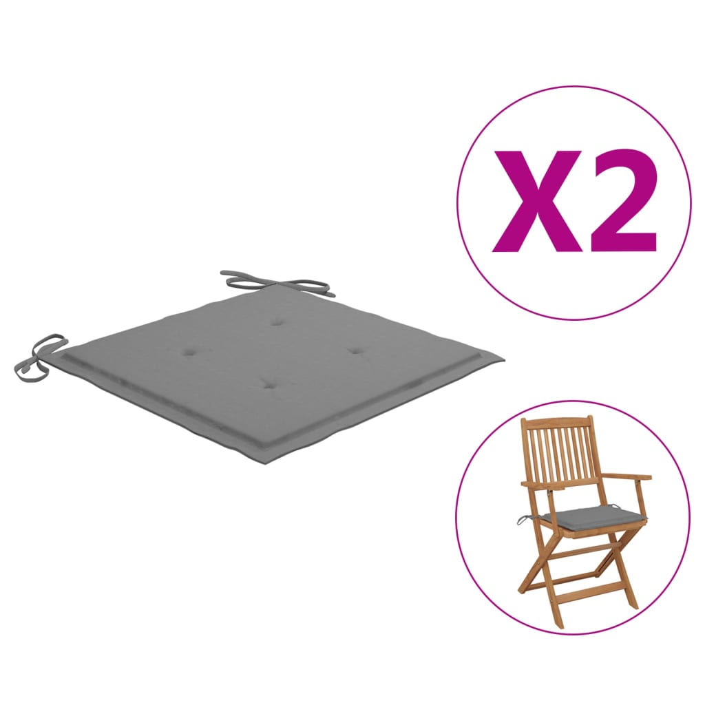 vidaXL Chair Cushion Non Slip Outdoor Patio Seat Cushion Pad Oxford Fabric-28