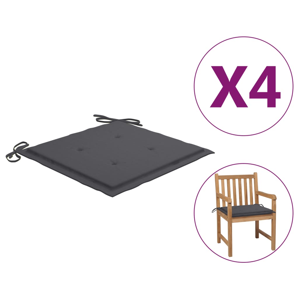 vidaXL Chair Cushion Non Slip Outdoor Patio Seat Cushion Pad Oxford Fabric-13