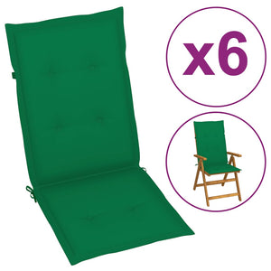 vidaXL Chair Cushion Water Repellent Garden High Back Chair Cushion Pad Fabric-46