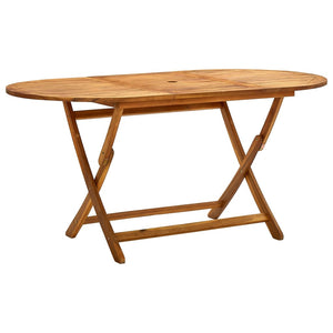 vidaXL Folding Patio Table Outdoor Folding Garden Table Solid Wood Acacia-16