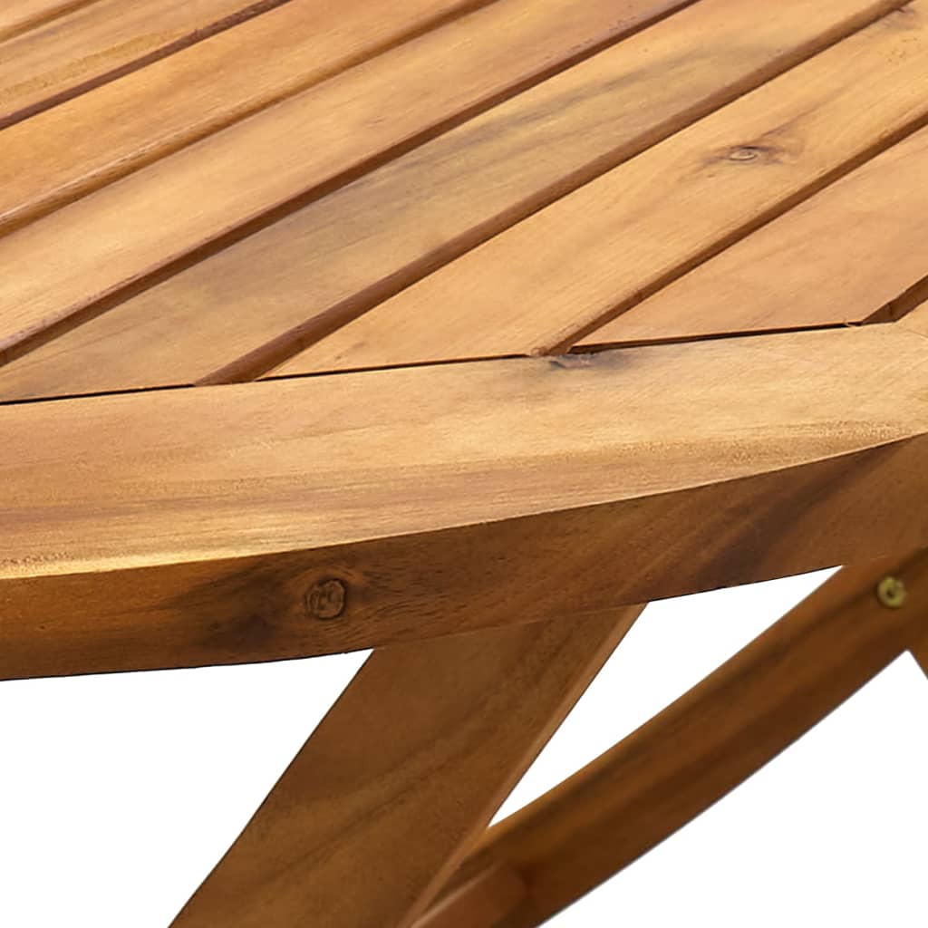 vidaXL Folding Patio Table Outdoor Folding Garden Table Solid Wood Acacia-11