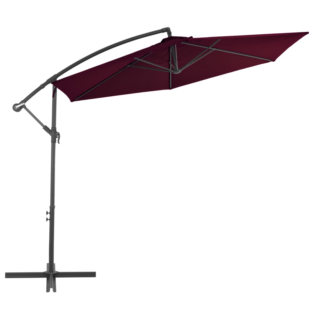 vidaXL Cantilever Umbrella Tilting Parasol Outdoor Umbrella Patio Sunshade-1