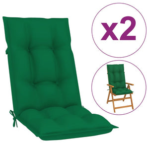 vidaXL Chair Cushion Water Repellent Garden High Back Chair Cushion Pad Fabric-56