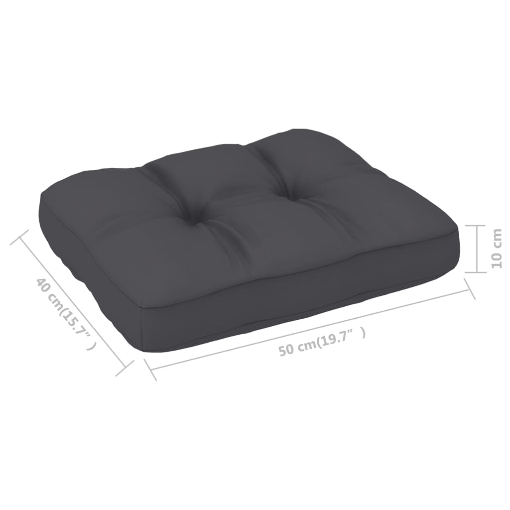 vidaXL Chair Cushion Water Repellent Patio Pallet Seat Cushion Sofa Pad Fabric-41