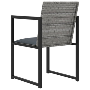 vidaXL Patio Dining Set Outdoor Table and Chairs Furniture Set Poly Rattan-25