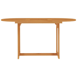 vidaXL Patio Table 59.1"x35.4"x29.5" Solid Teak Wood-1