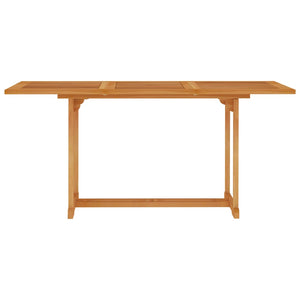 vidaXL Patio Table 59.1"x35.4"x29.5" Solid Teak Wood-0