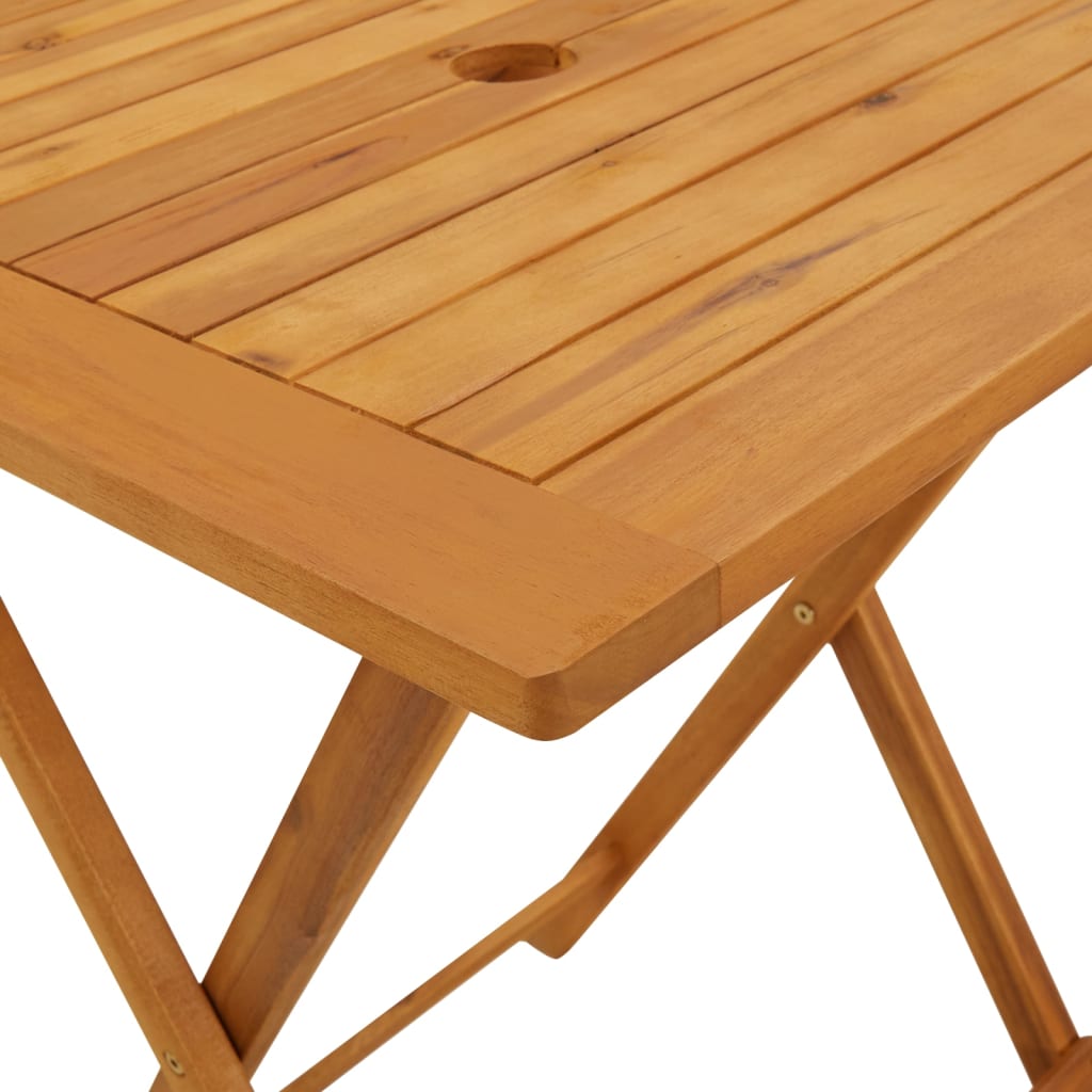 vidaXL Folding Patio Table 35.4"x35.4"x29.5" Solid Acacia Wood-6