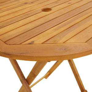 vidaXL Folding Patio Table 35.4"x35.4"x29.5" Solid Acacia Wood-14