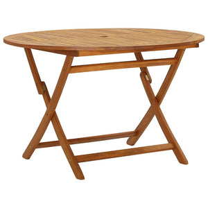 vidaXL Folding Patio Table 35.4"x35.4"x29.5" Solid Acacia Wood-9