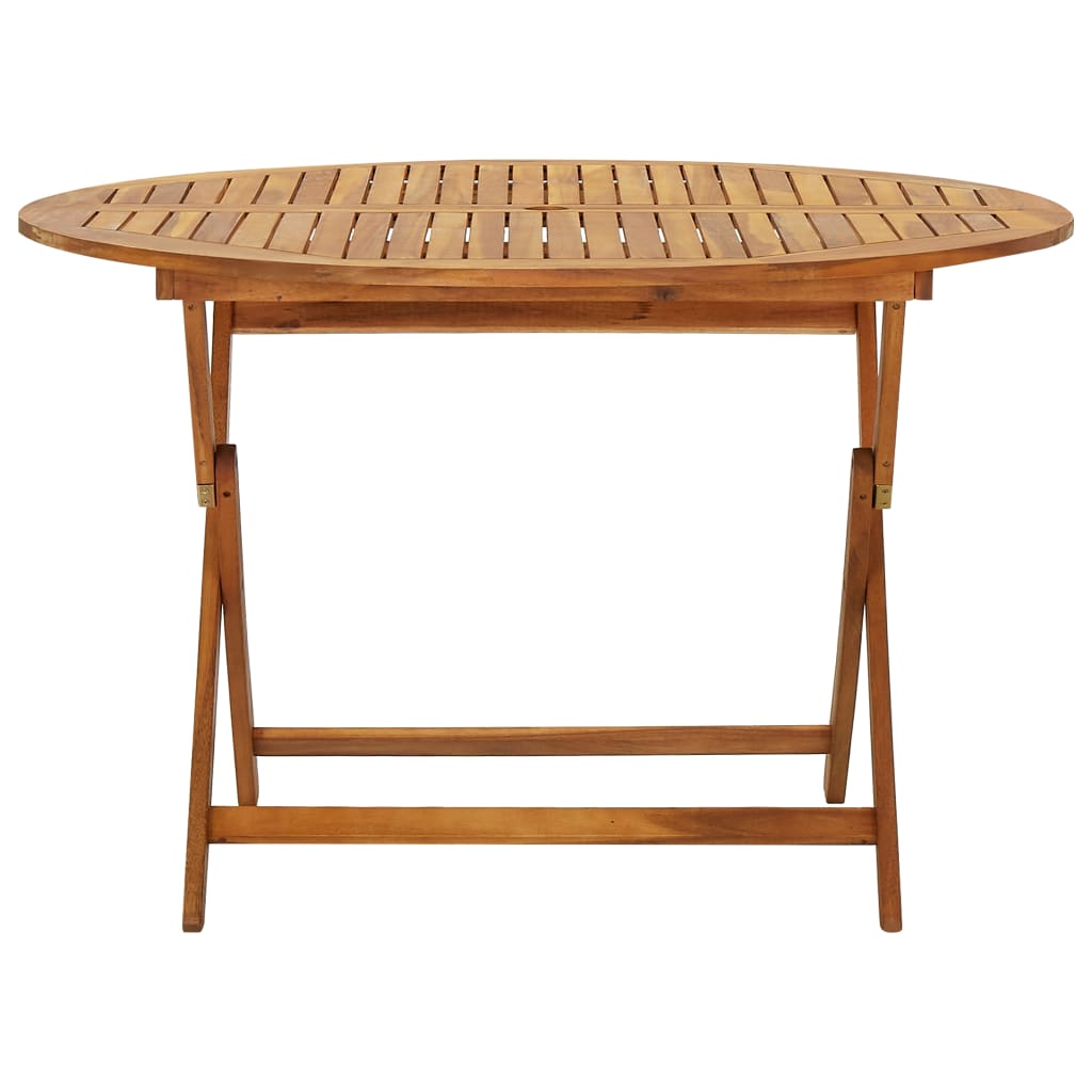 vidaXL Folding Patio Table 35.4"x35.4"x29.5" Solid Acacia Wood-7