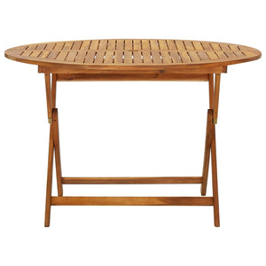 vidaXL Folding Patio Table 35.4"x35.4"x29.5" Solid Acacia Wood-7