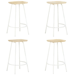 vidaXL Bar Stool Bar Seat Counter Height Island Stool for Pub Solid Mango Wood-13