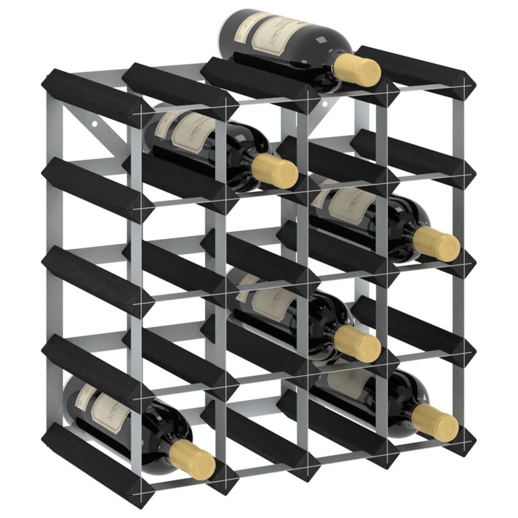 vidaXL Countertop Wine Rack Bottle Holder Wine Storage Organizer Solid Wood-34