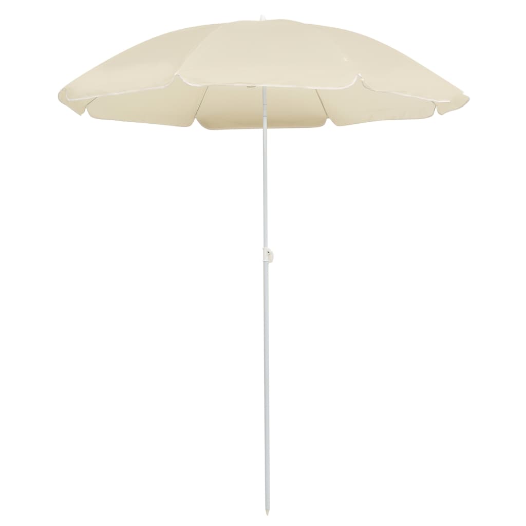 vidaXL Outdoor Parasol with Steel Pole Sand Garden Beach Umbrella Multi Colors-0