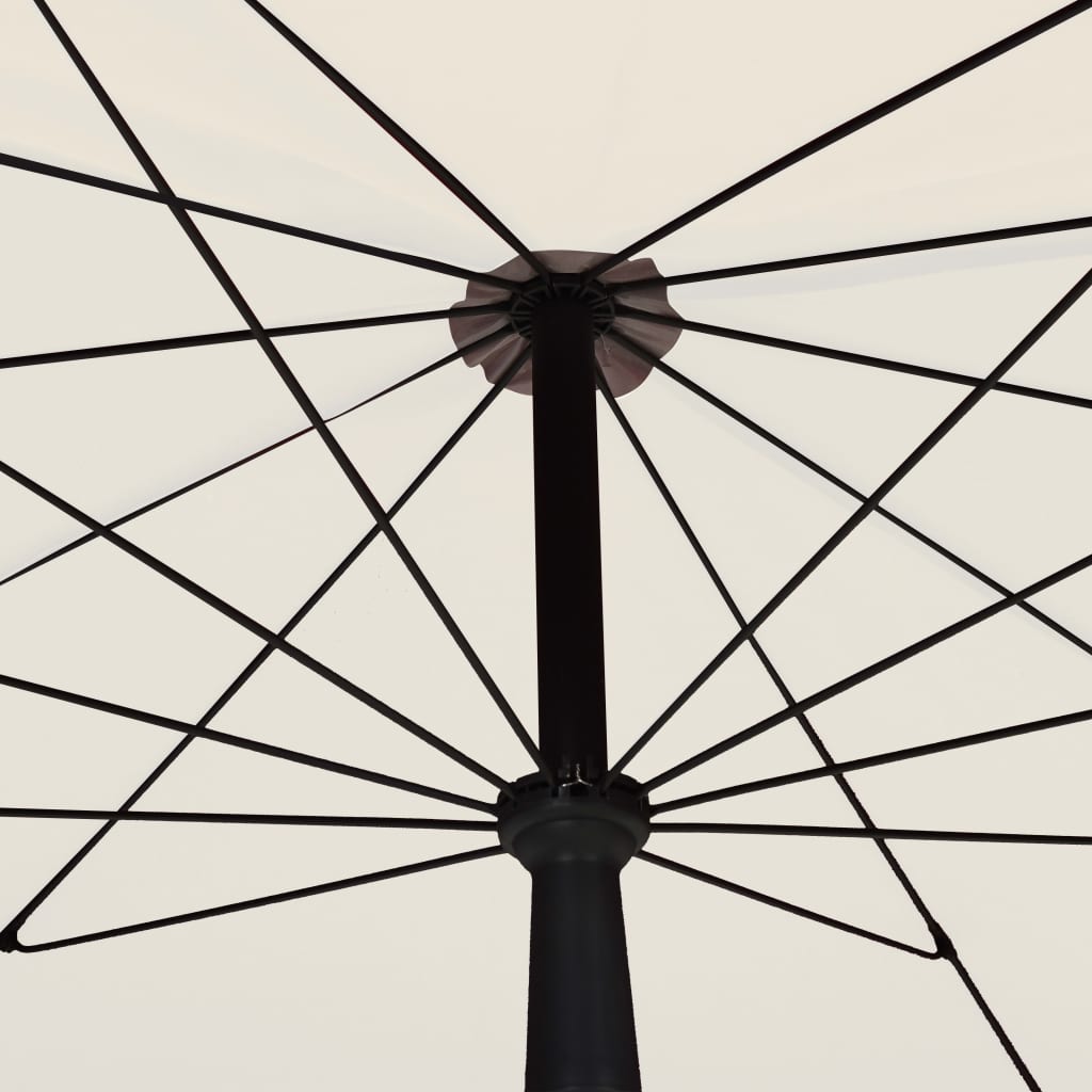vidaXL Outdoor Umbrella Height Adjustable Parasol Patio Garden Sunshade Steel-5