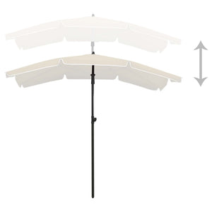 vidaXL Outdoor Umbrella Height Adjustable Parasol Patio Garden Sunshade Steel-21