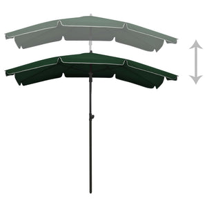 vidaXL Outdoor Umbrella Height Adjustable Parasol Patio Garden Sunshade Steel-36