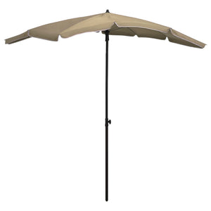 vidaXL Outdoor Umbrella Height Adjustable Parasol Patio Garden Sunshade Steel-44