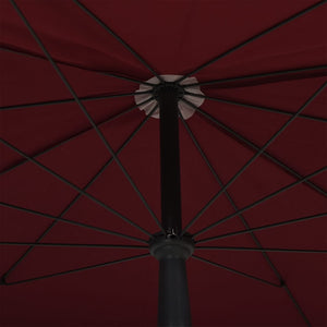 vidaXL Outdoor Umbrella Height Adjustable Parasol Patio Garden Sunshade Steel-19
