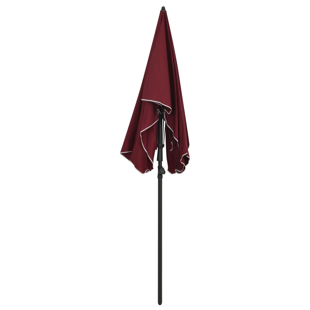 vidaXL Outdoor Umbrella Height Adjustable Parasol Patio Garden Sunshade Steel-12