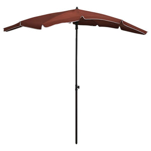 vidaXL Outdoor Umbrella Height Adjustable Parasol Patio Garden Sunshade Steel-29
