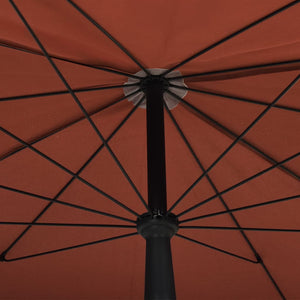 vidaXL Outdoor Umbrella Height Adjustable Parasol Patio Garden Sunshade Steel-34