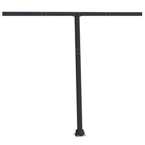 vidaXL Awning Post Set Outdoor Patio Metal Sun Shade Pole Support Canopy Iron-40