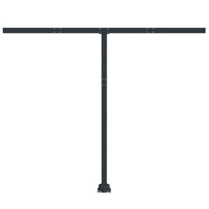 vidaXL Awning Post Set Outdoor Patio Metal Sun Shade Pole Support Canopy Iron-50