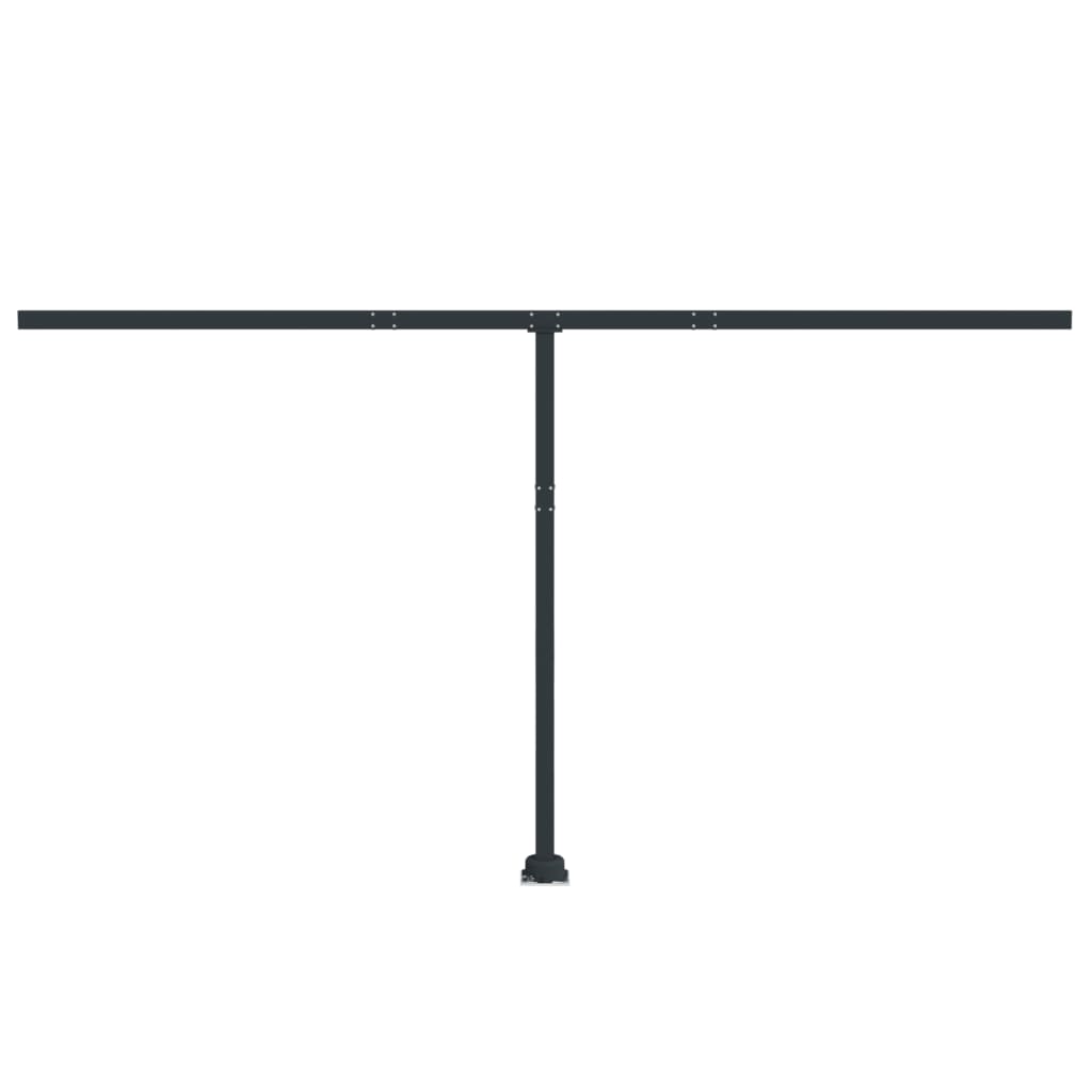 vidaXL Awning Post Set Outdoor Patio Metal Sun Shade Pole Support Canopy Iron-17